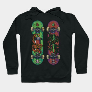 Skate & Bake – Tiger vs Dragon Edition Hoodie
