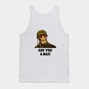 G.I. Robot black letter - Gi Robot Are you a HAZI? Tank Top