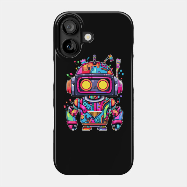 Rainbow Robot Phone Case by Atomic Prophet