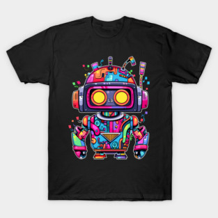 Rainbow Robot T-Shirt