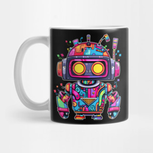 Rainbow Robot Mug