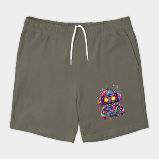 Rainbow Robot Shorts