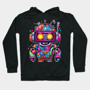 Rainbow Robot Hoodie