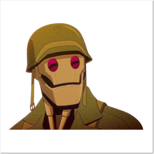 G.I. Robot black letter, gi robot dc comics Posters and Art