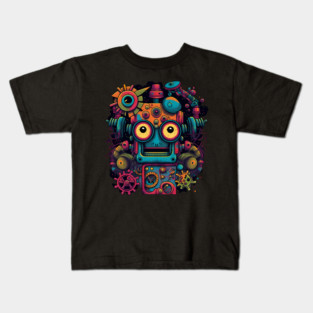 Funky Cool Robot Kids T-Shirt