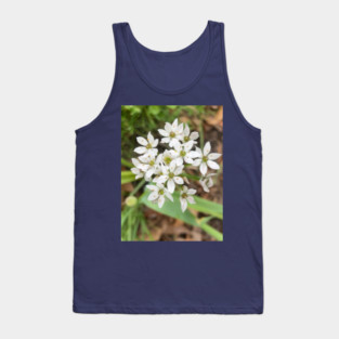 White Flowers Tank Top