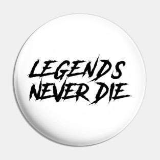 black juice legends never die wrld logo Pin