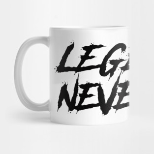 black juice legends never die wrld logo Mug