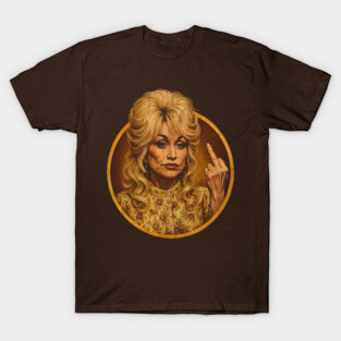 Dolly Parton Flipping The Bird Vintage HD Classic T-Shirt