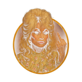 Dolly Parton Flipping The Bird Vintage HD Classic Magnet