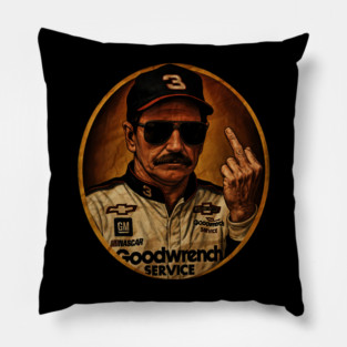 Dale Earnhardt Flipping The Bird Vintage HD Classic Pillow