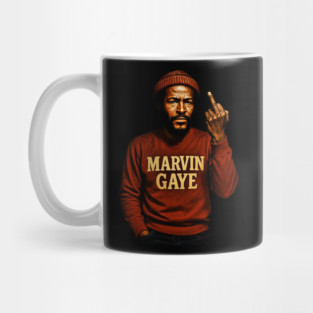 Marvin Gaye Flipping The Bird Vintage HD Classic Mug