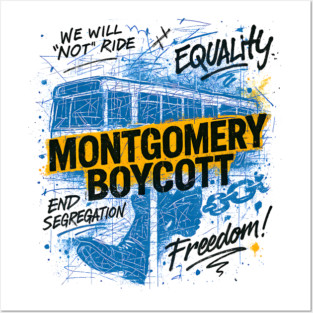 Montgomery Bus Boycott Posters and Art