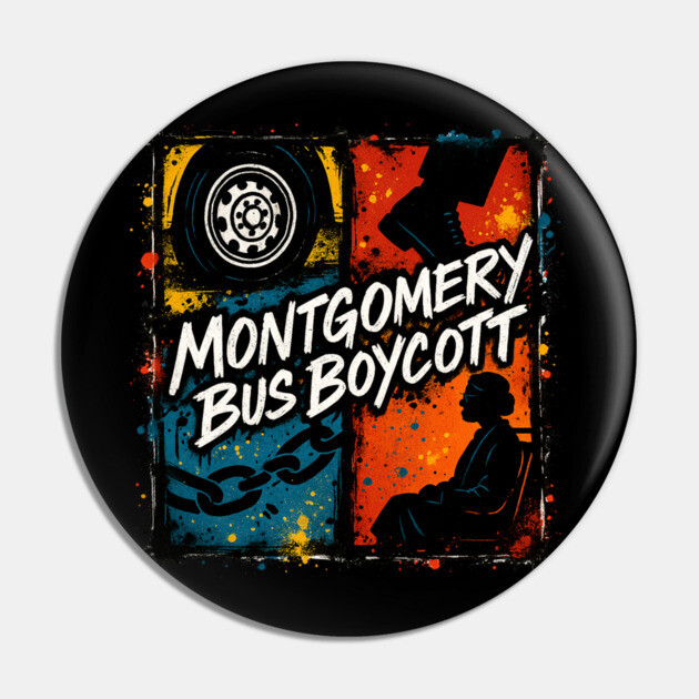 The Montgomery Bus Boycott Pin by UrbanLifeApparel
