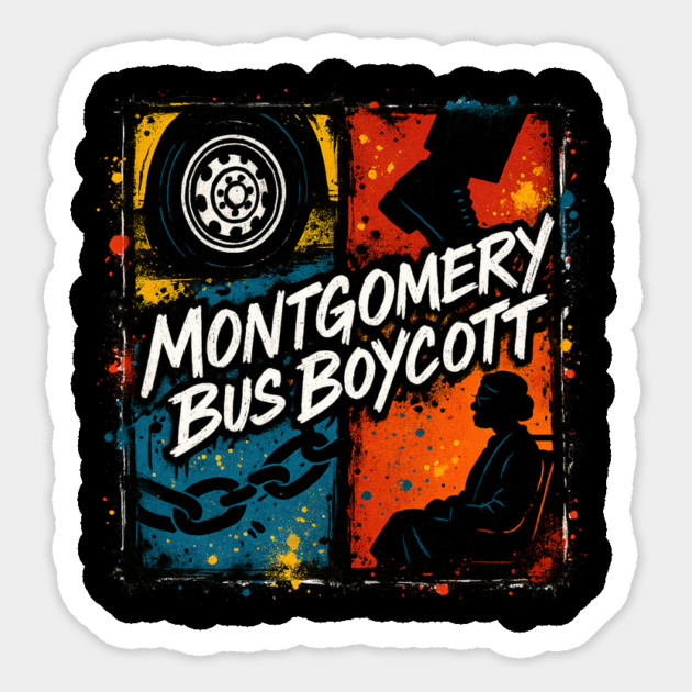 The Montgomery Bus Boycott Magnet by UrbanLifeApparel