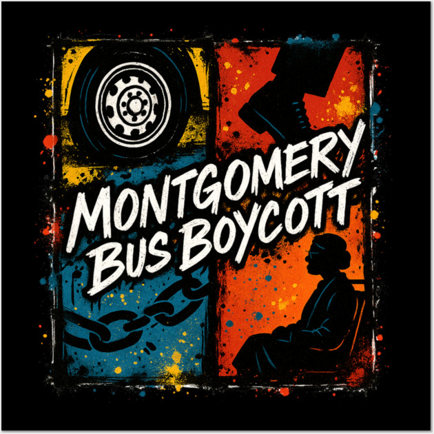 The Montgomery Bus Boycott Wall Art by UrbanLifeApparel