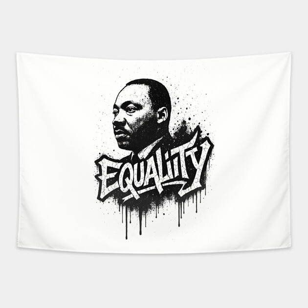 MLK Street Art Tapestry by UrbanLifeApparel