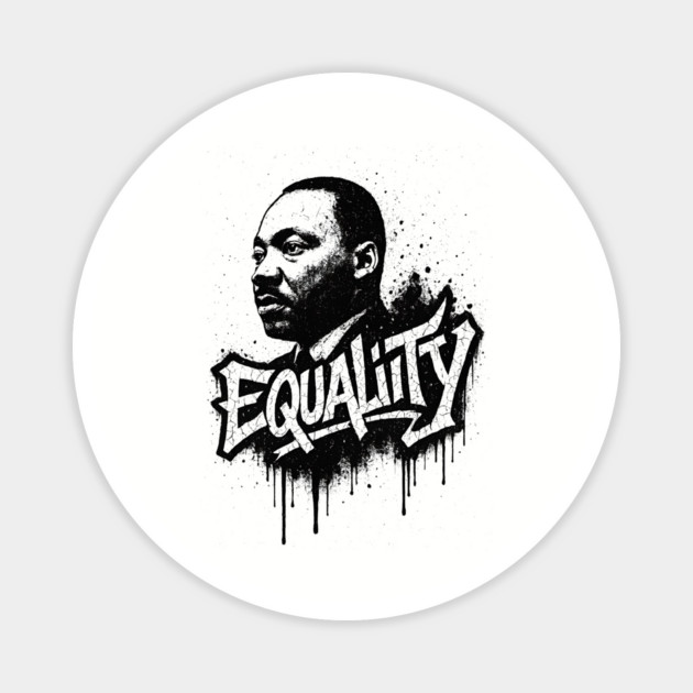 MLK Street Art Magnet by UrbanLifeApparel