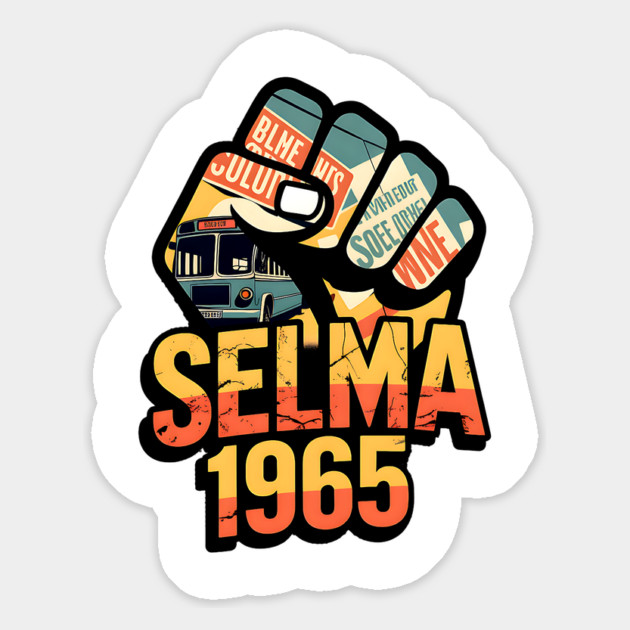 Selma Alabama Marches Magnet by UrbanLifeApparel