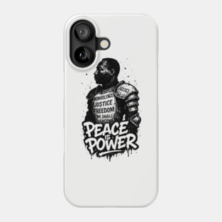 MLK: Peace is Power Street-Style Phone Case