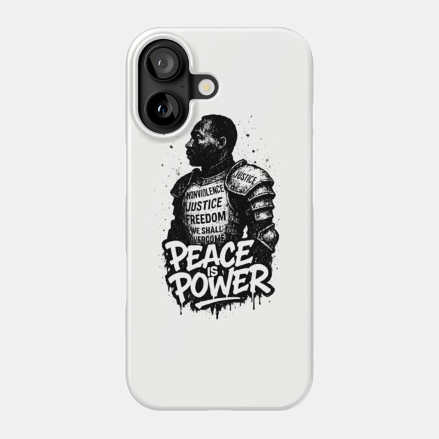 MLK: Peace is Power Street-Style Phone Case by UrbanLifeApparel