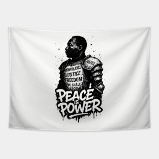 MLK: Peace is Power Street-Style Tapestry