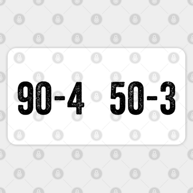 Do The Math 90-4 50-3 8647 For The Smarter Folks Sticker by Luxinda