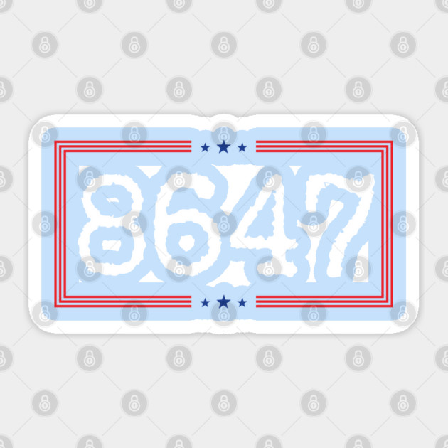 8647 Sticker by Creatifly Graphic Tees