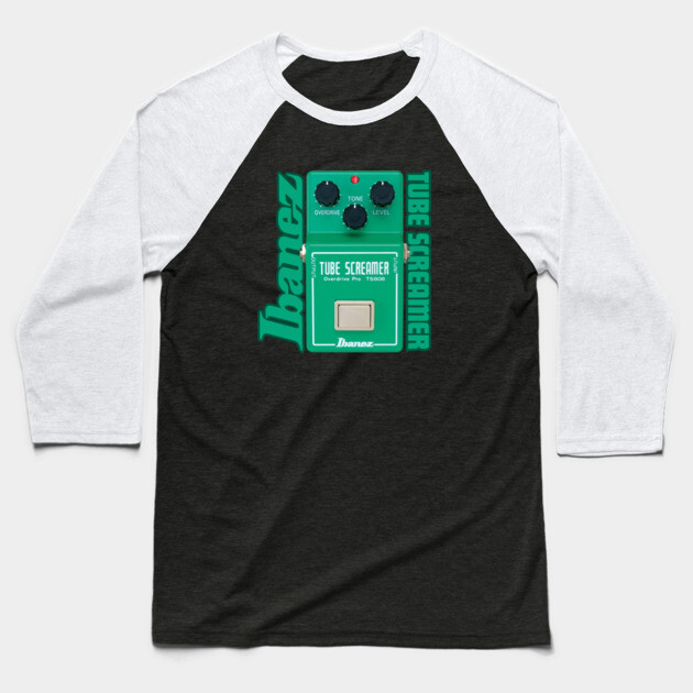 Tube Screamer Fan Art Baseball T-Shirt by Timeless Chaos