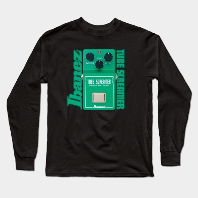 Tube Screamer Fan Art Long Sleeve T-Shirt by Timeless Chaos
