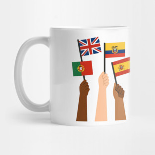 Hands-Holding-Flags-of-the-World-Unity-and-Diversity Mug