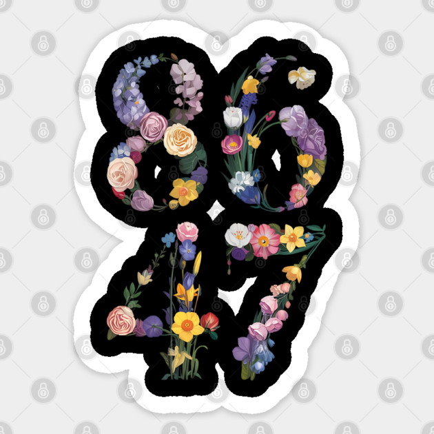 8647 Sticker by Creatifly Graphic Tees