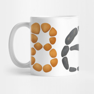 8647 Beach Stones and Seashells Funny Coastal Mug