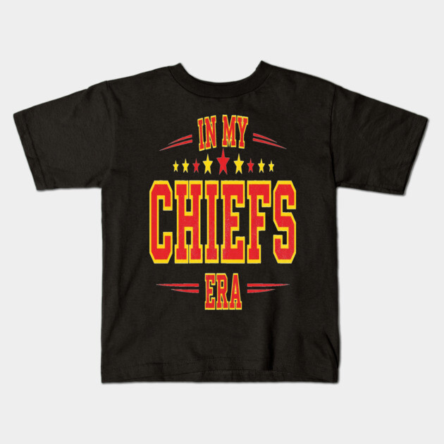 Retro In My Chiefs Era Kids T-Shirt by OUTFITPAW
