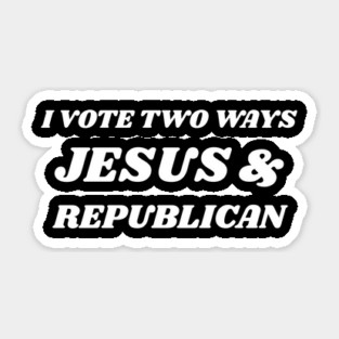 Republican-Jesus Sticker