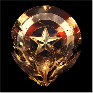 captain america Posters and Art