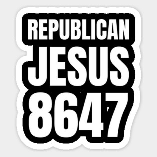 Republican-Jesus Sticker