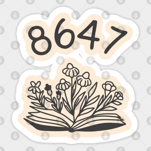 8647 Sticker by Creatifly Graphic Tees