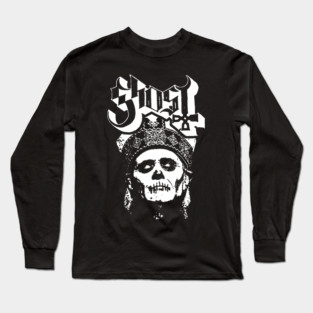 Ghost band merch papa face Long Sleeve T-Shirt