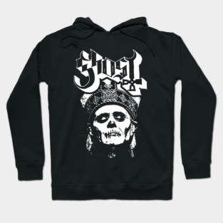 Ghost band merch papa face Hoodie