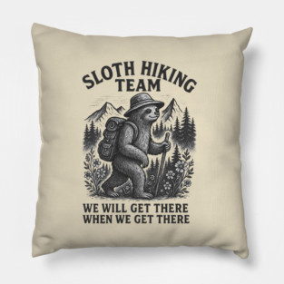 Sloth-Hiking-Team Pillow