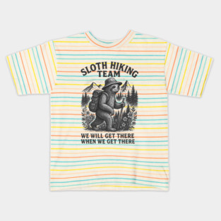 Sloth-Hiking-Team Kids T-Shirt