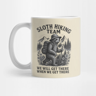 Sloth-Hiking-Team Mug