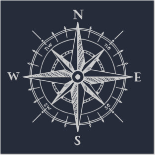 Compass Posters and Art