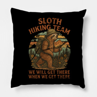 Sloth-Hiking-Team Pillow