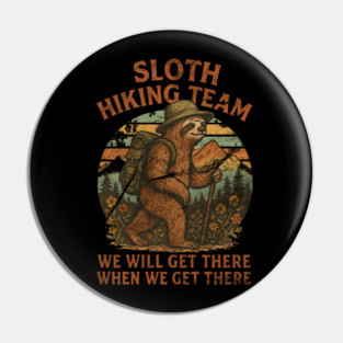 Sloth-Hiking-Team Pin