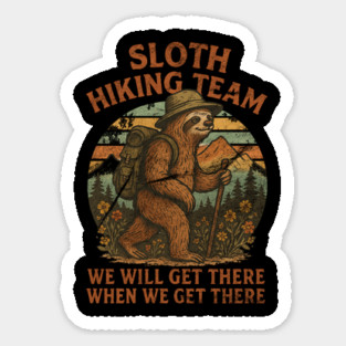 Sloth-Hiking-Team Sticker
