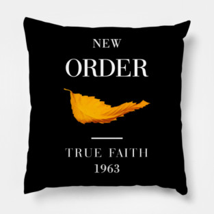 Vintage 80s New Order Band True Faith Pillow