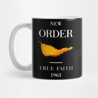 Vintage 80s New Order Band True Faith Mug
