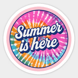 Summer Is Here Design Sticker